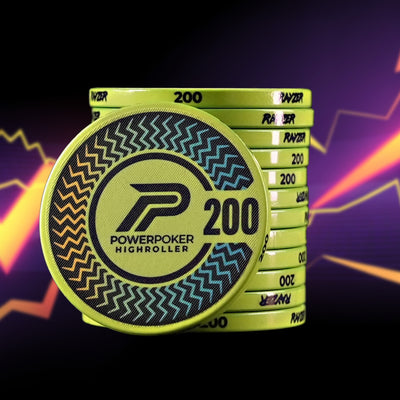 Highroller "RAYZER" 200 - Pro Ceramic Poker Chips (25 pieces)