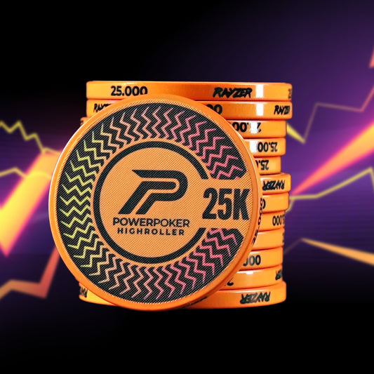 Highroller "RAYZER" 25K - Pro Ceramic Poker Chips (25 pieces)