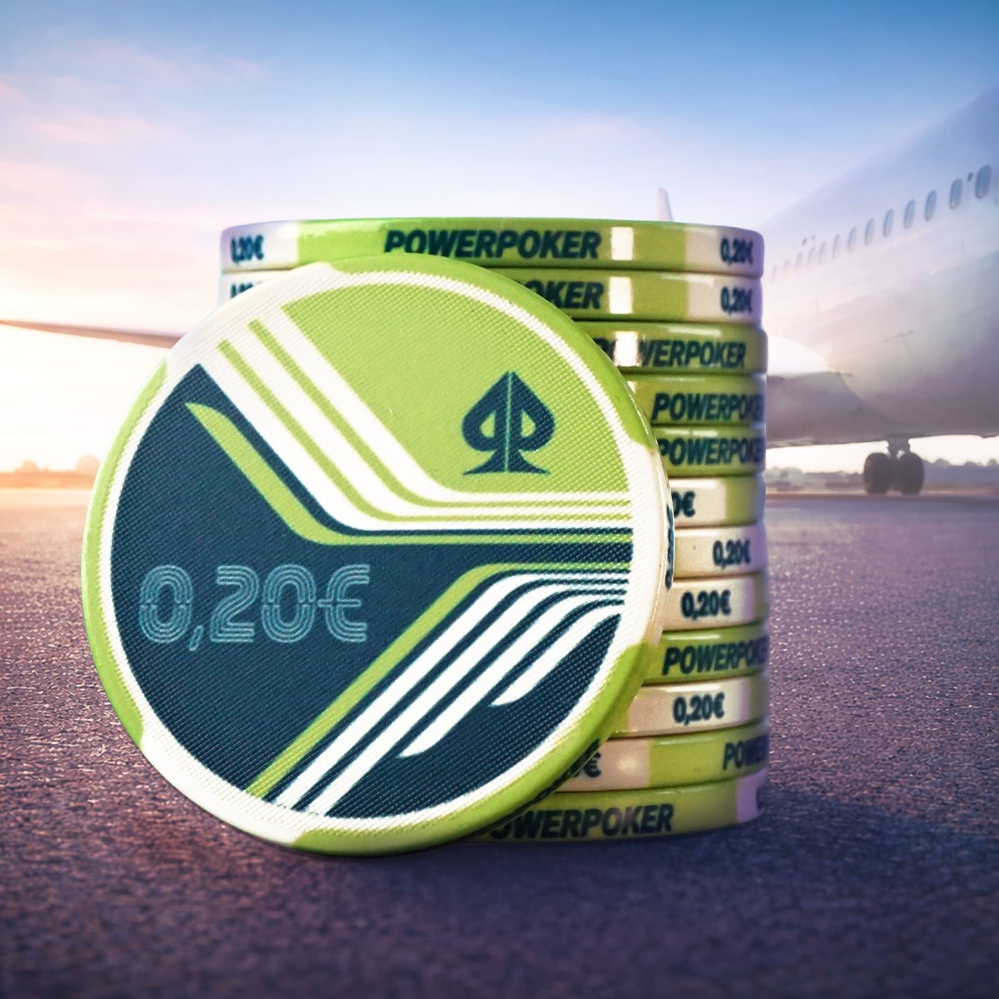 AIRLINES 25 / €0.20 - Per ceramic poker chips (25 pieces)