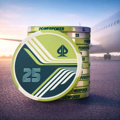 AIRLINES 25 / 0,20€ - Pro Keramik Pokerchips (25 Stück)