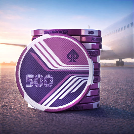 AIRLINES 500 / 5€ - Pro Keramik Pokerchips (25 Stück)
