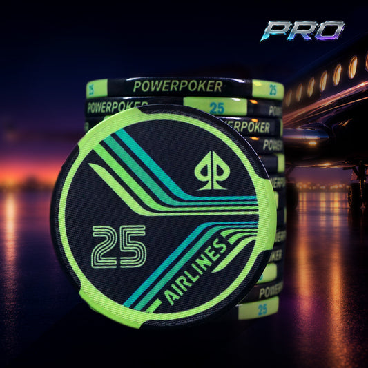 Airlines Midnight Pro 25 - Keramik Pokerchips (25 Stück)