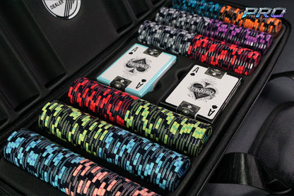 Pokerkoffer Komplett Set - "Airlines Midnight Pro" Turnier 300