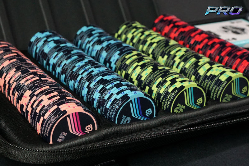 Complete Poker Chip Set - "Airlines Midnight Pro" Tournament 500