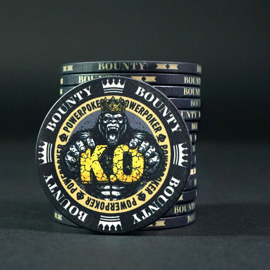 K.O. Bounty GORILLA BLACK - Keramik Pokerchips (25 Stück)