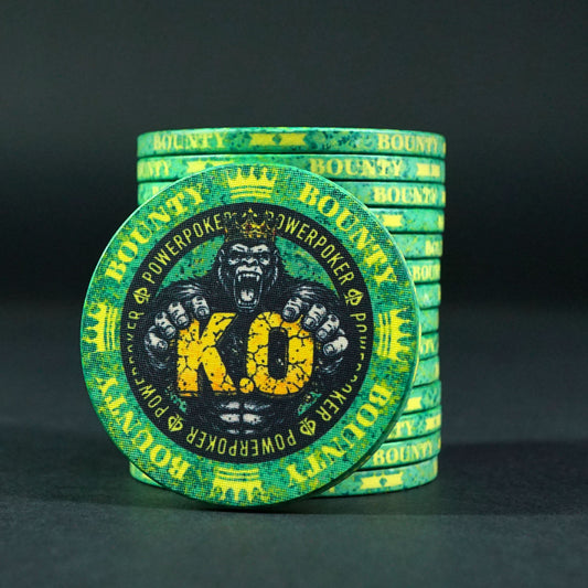 K.O. Bounty GORILLA GREEN - Keramik Pokerchips (25 Stück)