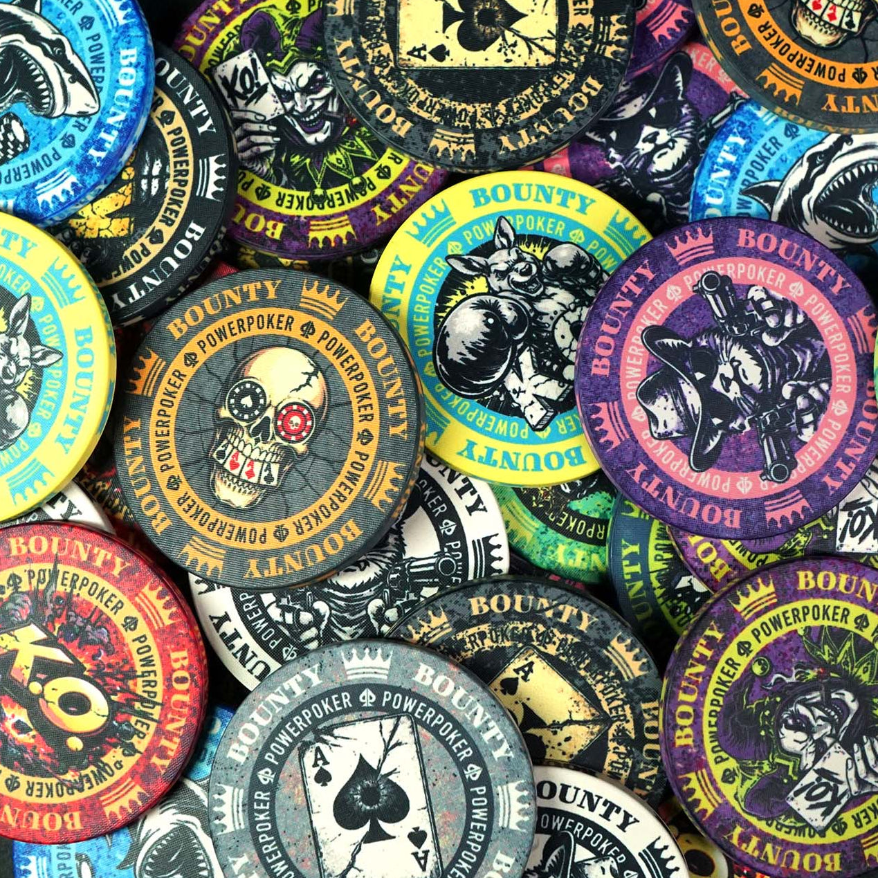 Allstars Bounty MIX - Keramik Pokerchips (25 Stück)