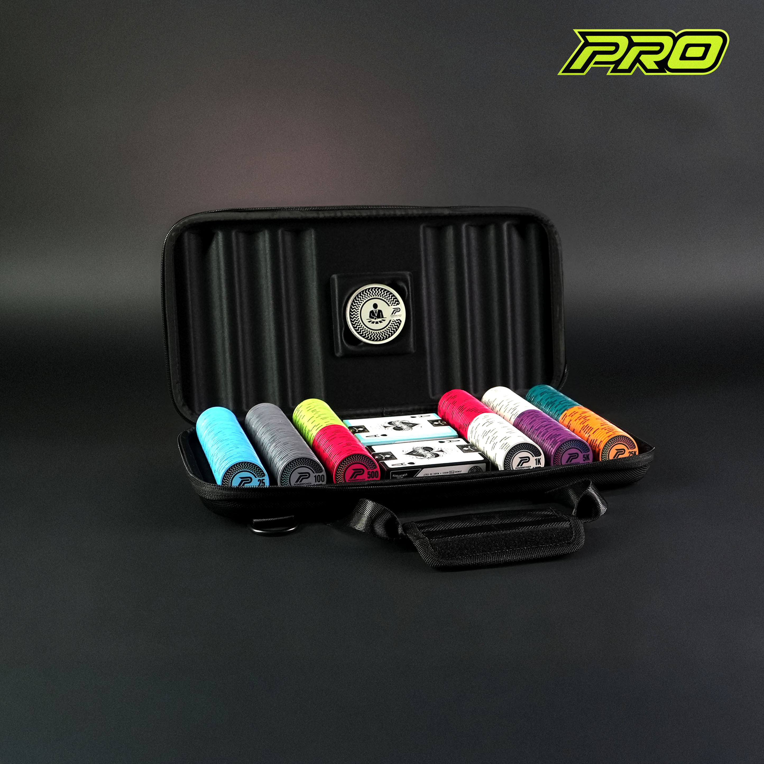 Pokerkoffer Komplett Set - Highroller 