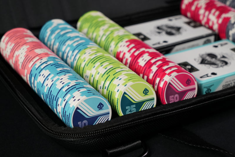 Complete Poker Chip Set - AIRLINES Tournament 300 "Pro"