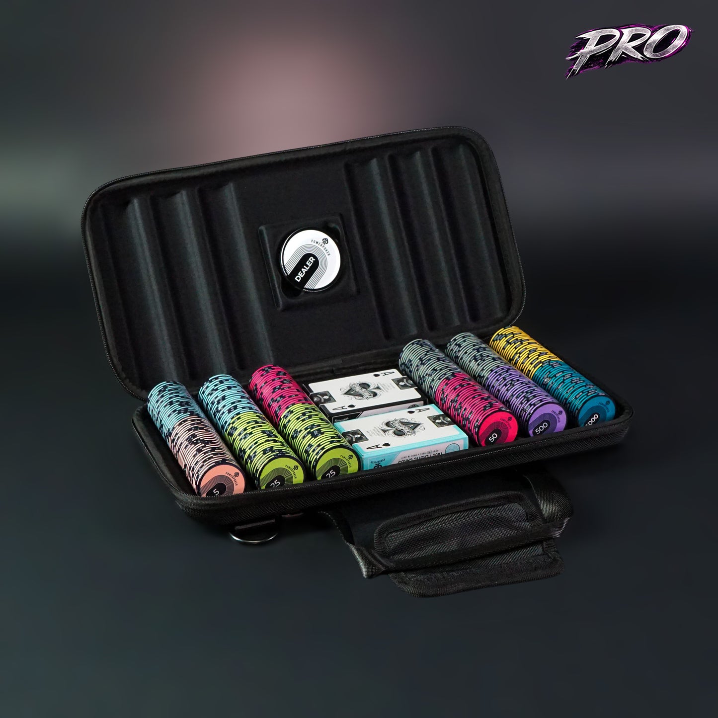Complete Poker Chip Set - "Sin City Pro" Tournament 300