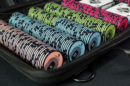 Pokerkoffer Komplett Set - "Sin City Pro" Turnier 500