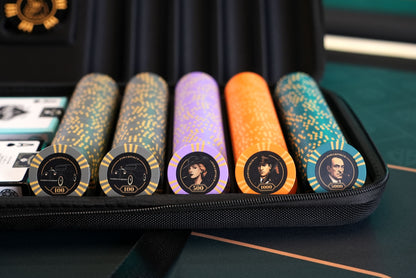 Pokerkoffer Komplett Set - "The Mafia Clays" 500