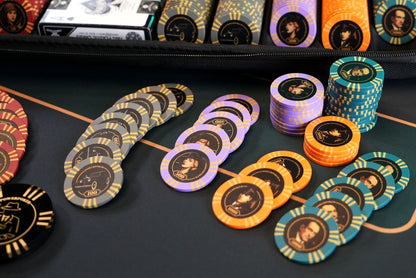 Pokerkoffer Komplett Set - "The Mafia Clays" 500