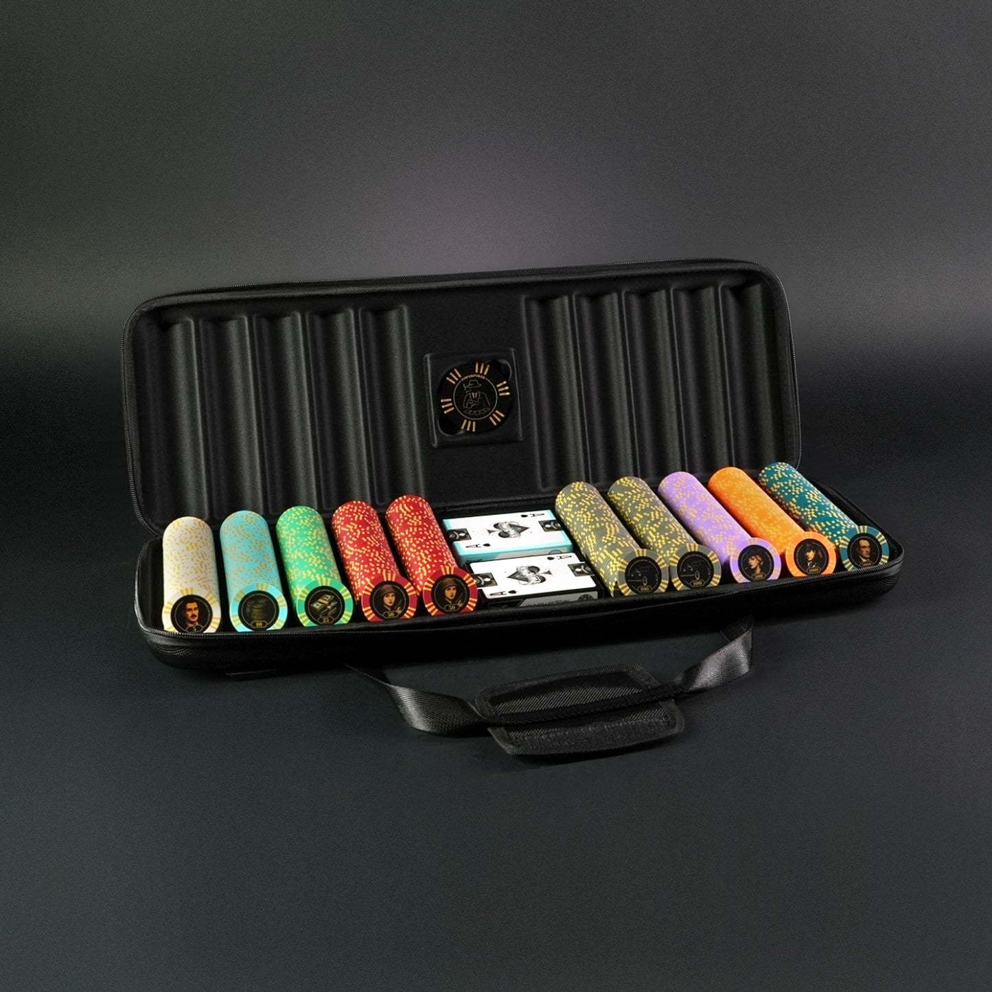 Pokerkoffer Komplett Set - "The Mafia Clays" 500