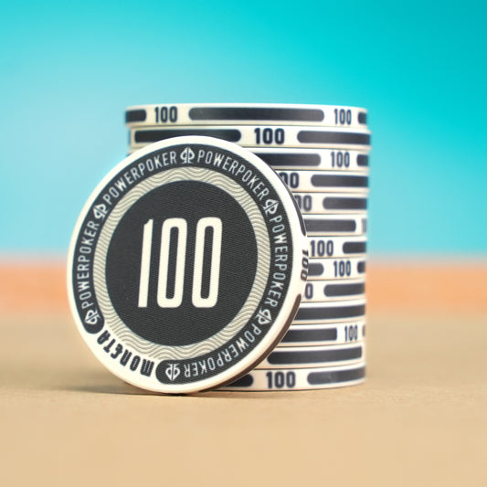 Moneta "Miami White" 100 - Keramik Pokerchips (25 Stück)