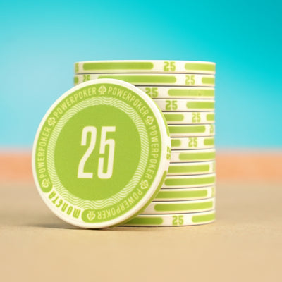 Moneta "Miami White" 25 - Ceramic Poker Chips (25 pcs.)