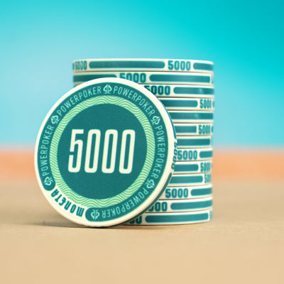 Moneta "Miami White" 5000 - Ceramic Poker Chips (25 pcs.)
