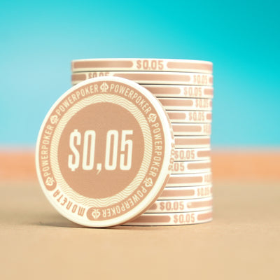 Moneta "Miami White" 5 - Ceramic Poker Chips (25 pcs.)