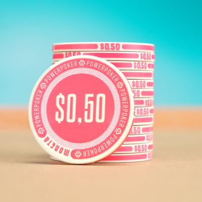 Moneta "Miami White" 50 - Ceramic Poker Chips (25 pcs.)