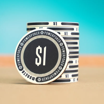 Moneta "Miami White" 100 - Ceramic Poker Chips (25 pcs.)