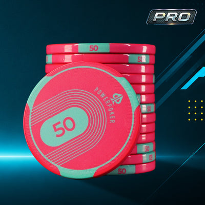 Sports Pro 50 - Keramik Pokerchips (25 Stück)