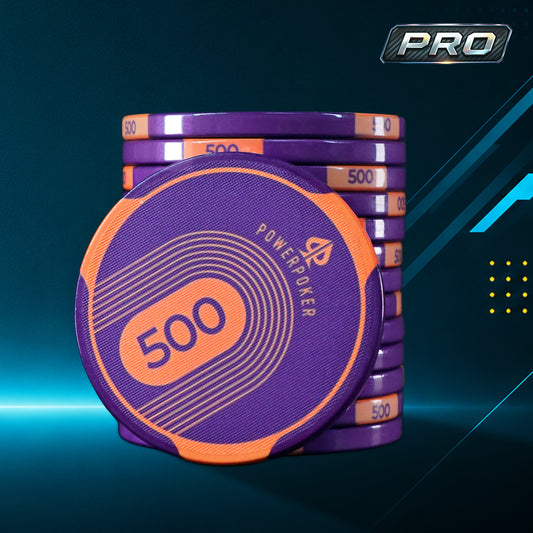 Sports Pro 500 - Ceramic Poker Chips (25 Pieces)