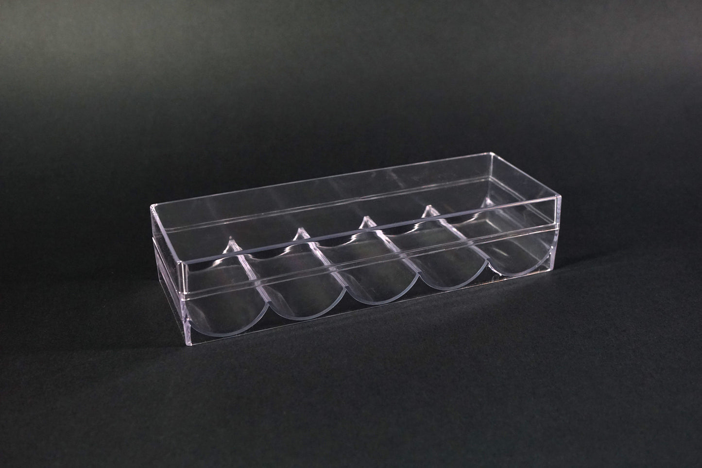 Acrylic chip trays - for 100 pieces of 39mm "PRO" poker chips