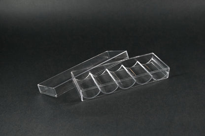 Acrylic chip trays - for 100 pieces of 39mm "PRO" poker chips