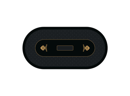 PRO BLACK - XXL professional poker mat 200cm or 160cm black