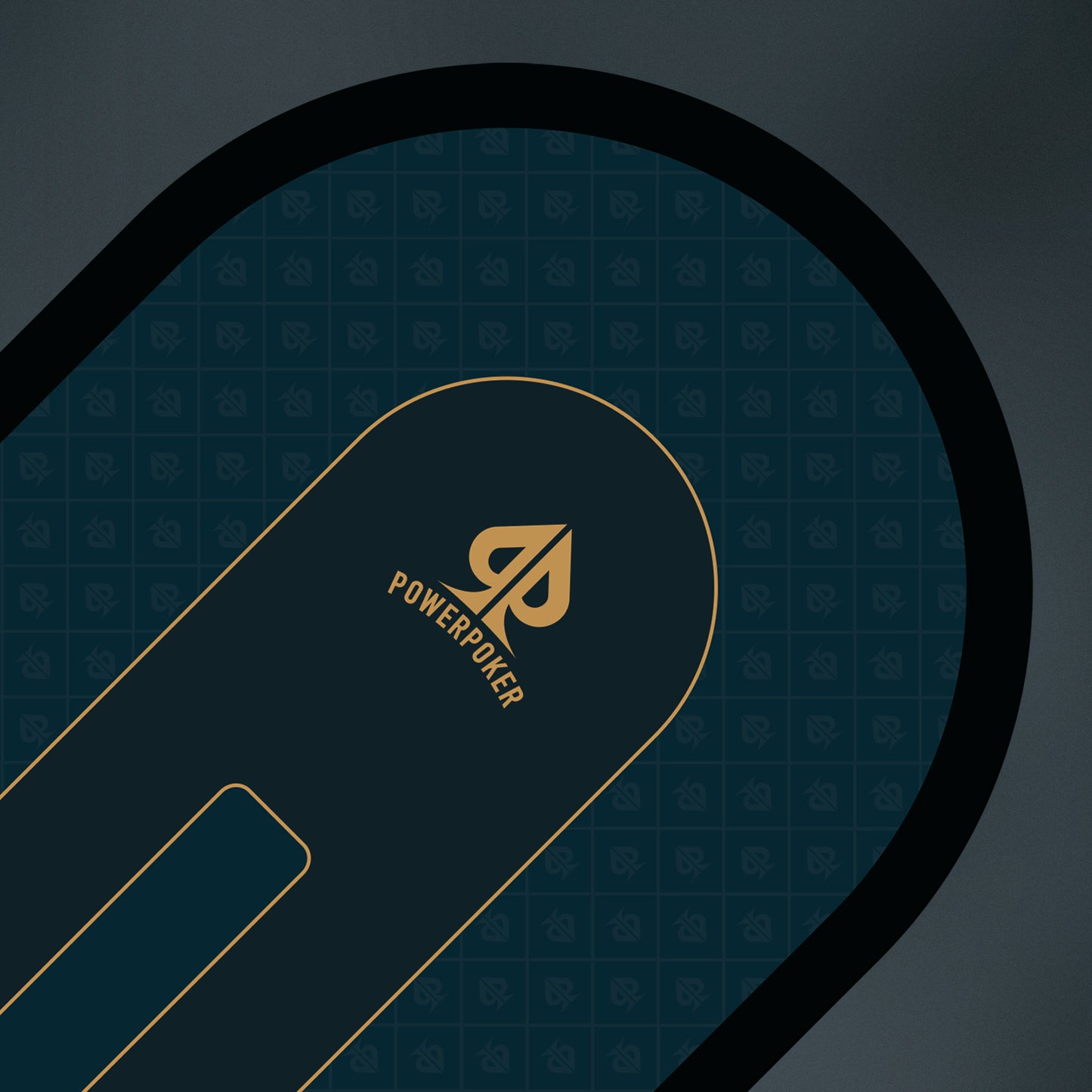 Blaue Pokermatte XXL 200x100cm PowerPoker Pro BLUE rutschfest aus Neopren - Gummi - Home-Games - Hobby