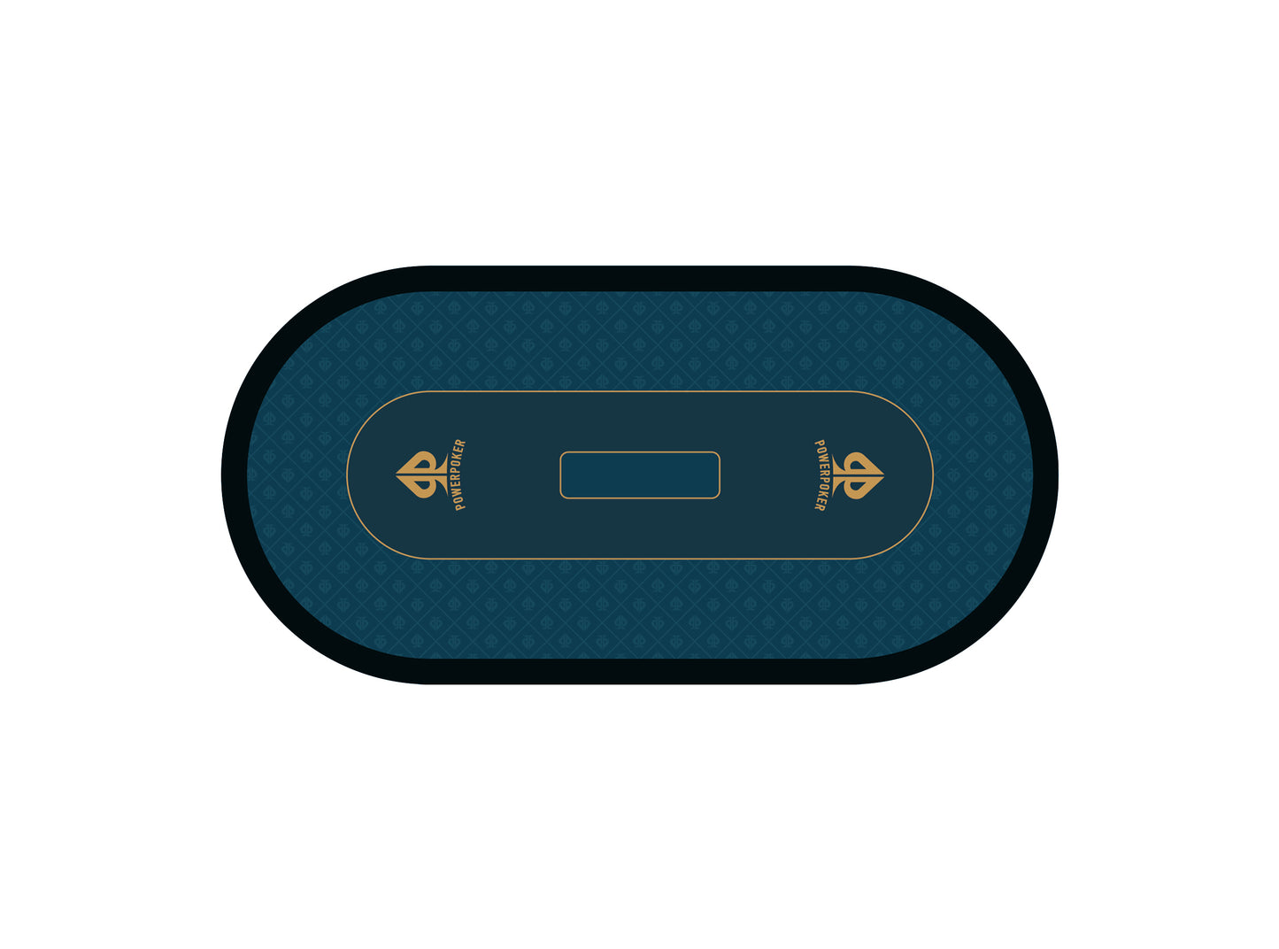 PRO BLUE - XXL professional poker mat - 160 / 180 / 200 cm - blue