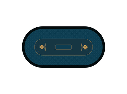 PRO BLUE - XXL professional poker mat - 160 / 180 / 200 cm - blue