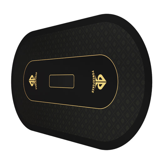 PRO BLACK - XXL professional poker mat 200cm or 160cm black