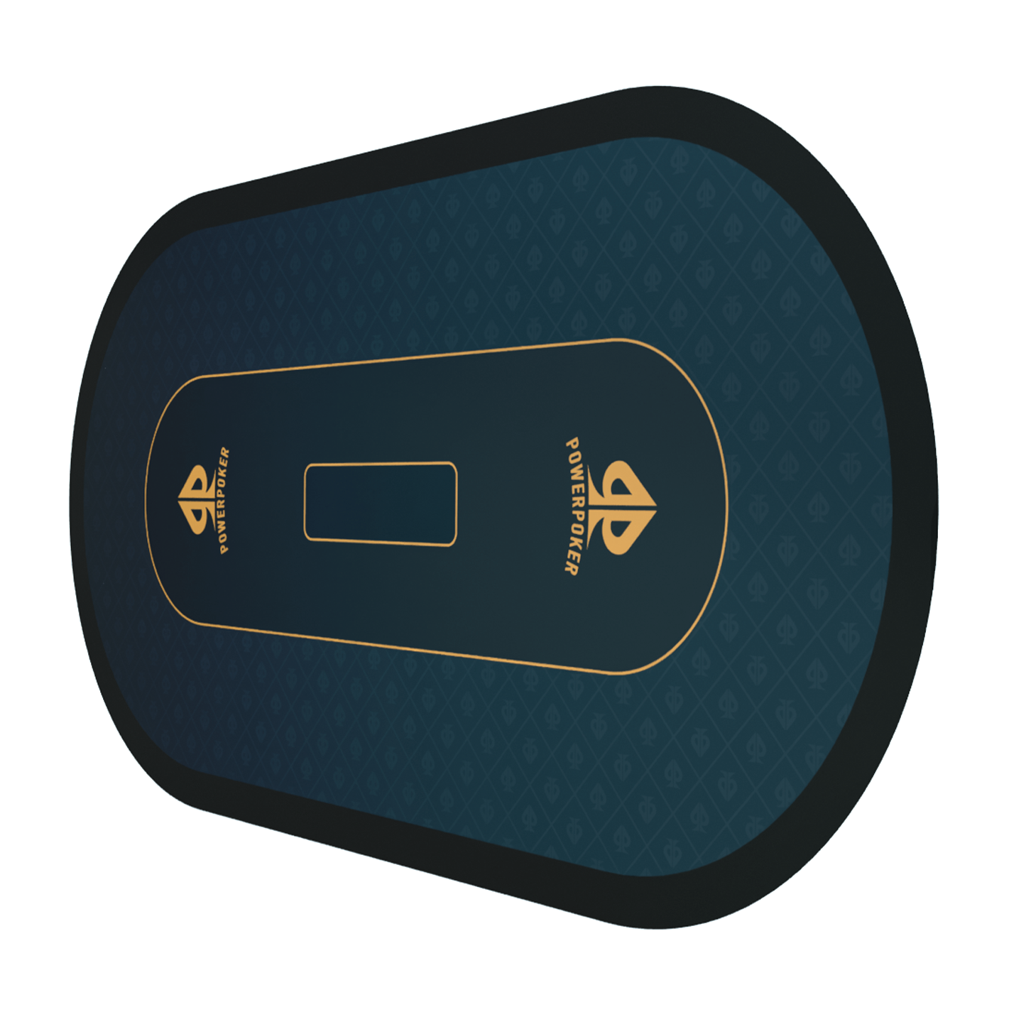 Blaue Pokermatte XXL 200x100cm PowerPoker Pro BLUE rutschfest aus Neopren - Gummi - Home-Games - Hobby