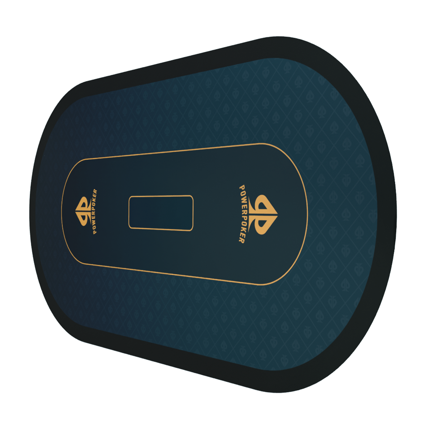 Blaue Pokermatte XXL 200x100cm PowerPoker Pro BLUE rutschfest aus Neopren - Gummi - Home-Games - Hobby