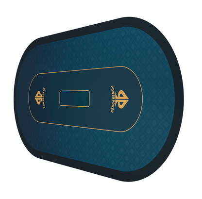 PRO BLUE - XXL professional poker mat - 160 / 180 / 200 cm - blue