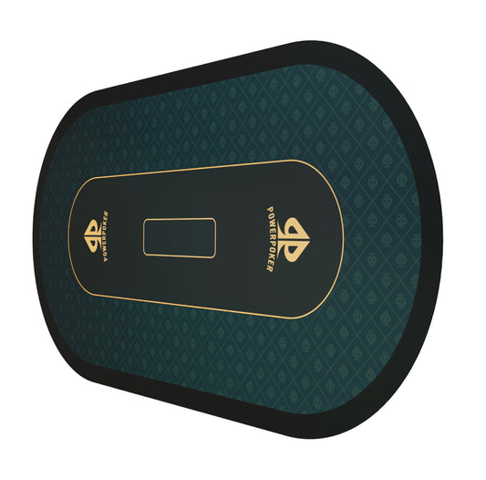 PRO GREEN - XXL professional poker mat 200cm or 160cm green