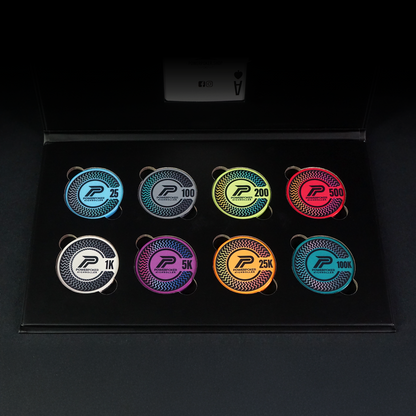 Highroller "Rayzer" Sample Set - 8 ceramic poker chips